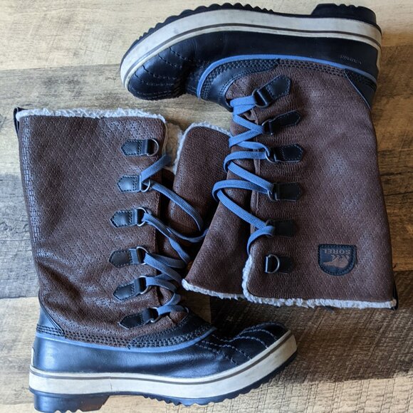 Sorel Tivoli Tall Lace-Up Winter Duck Boots - Picture 1 of 7